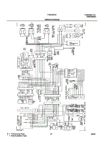 21 - Wiring Diagram parts for Frigidaire Refrigerator FRS23KF6CB0 from AppliancePartsPros.com