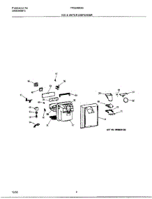 04 - Ice & Water Dispenser parts for Frigidaire Refrigerator FRS24BGGB9 from AppliancePartsPros.com