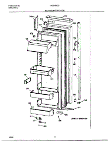 06 - Refrigerator Door parts for Frigidaire Refrigerator FRS24BGGB9 from AppliancePartsPros.com