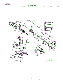 12 - Ice Container parts for Frigidaire Refrigerator FRS24BGGB9 from AppliancePartsPros.com