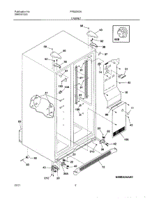 07 - Cabinet parts for Frigidaire Refrigerator FRS23X3AQ0 from AppliancePartsPros.com
