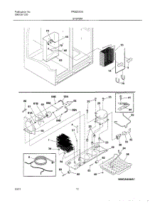 13 - System parts for Frigidaire Refrigerator FRS23X3AQ0 from AppliancePartsPros.com