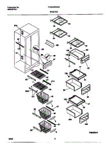 05 - Shelves parts for Frigidaire Refrigerator FRS24WSCB3 from AppliancePartsPros.com