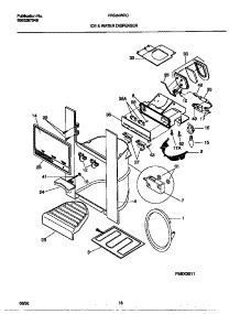 08 - Ice & Water Dispenser parts for Frigidaire Refrigerator FRS24WRCW3 from AppliancePartsPros.com