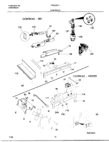 10 - Controls parts for Frigidaire Refrigerator FRS23ZTJW1 from AppliancePartsPros.com