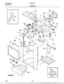 14 - Dispenser parts for Frigidaire Refrigerator FRS23ZTJW1 from AppliancePartsPros.com