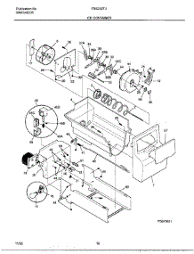 16 - Ice Container parts for Frigidaire Refrigerator FRS23ZTJW1 from AppliancePartsPros.com