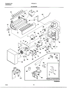 18 - Ice Maker parts for Frigidaire Refrigerator FRS23ZTJW1 from AppliancePartsPros.com