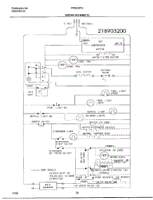 19 - Wiring Schematic parts for Frigidaire Refrigerator FRS23ZTJW1 from AppliancePartsPros.com