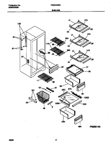 05 - Shelves parts for Frigidaire Refrigerator FRS24WSGW4 from AppliancePartsPros.com
