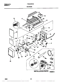 10 - Ice Maker parts for Frigidaire Refrigerator FRS24WSCB3 from AppliancePartsPros.com