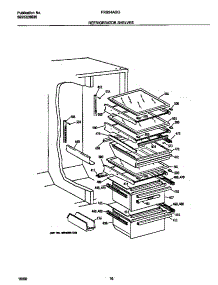 09 - Refr Shelves parts for Frigidaire Refrigerator FRS24AGGW4 from AppliancePartsPros.com
