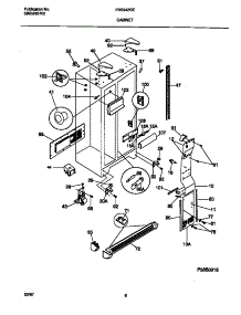04 - Cabinet parts for Frigidaire Refrigerator FRS24ZGED2 from AppliancePartsPros.com