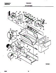 09 - Ice Container parts for Frigidaire Refrigerator FRS24WSGW4 from AppliancePartsPros.com