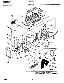 10 - Ice Maker parts for Frigidaire Refrigerator FRS24WSGW2 from AppliancePartsPros.com