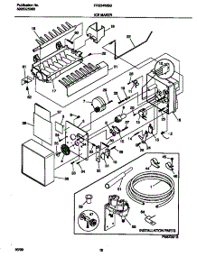10 - Ice Maker parts for Frigidaire Refrigerator FRS24WSGW4 from AppliancePartsPros.com