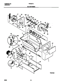 09 - Ice Container parts for Frigidaire Refrigerator FRS23ZTJQ0 from AppliancePartsPros.com