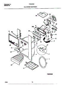 08 - Ice & Water Dispenser parts for Frigidaire Refrigerator FRS24ZGED0 from AppliancePartsPros.com