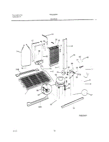 13 - System parts for Frigidaire Refrigerator FRS24ZRHW5 from AppliancePartsPros.com