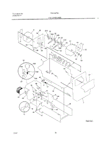 17 - Ice Container parts for Frigidaire Refrigerator FRS24ZRHW5 from AppliancePartsPros.com
