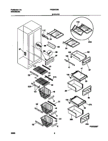 05 - Shelves parts for Frigidaire Refrigerator FRS24ZGGD0 from AppliancePartsPros.com