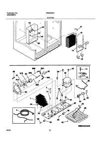 13 - System parts for Frigidaire Refrigerator FRS23R4CW0 from AppliancePartsPros.com
