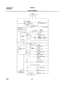20 - Wiring Schematic parts for Frigidaire Refrigerator FRS23R4CW2 from AppliancePartsPros.com