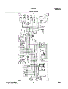 21 - Wiring Diagram parts for Frigidaire Refrigerator FRS23R4CW2 from AppliancePartsPros.com