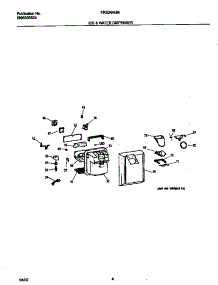 03 - Ice & Water Dispenser parts for Frigidaire Refrigerator FRS24AGGB6 from AppliancePartsPros.com
