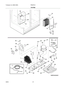 13 - System parts for Frigidaire Refrigerator FRS23R4CW4 from AppliancePartsPros.com