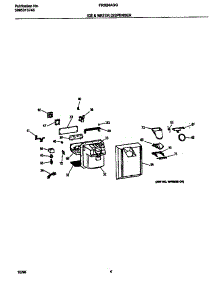 03 - Ice & Water Dispenser parts for Frigidaire Refrigerator FRS24AGGW1 from AppliancePartsPros.com