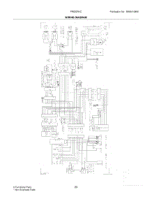 23 - Wiring Diagram parts for Frigidaire Refrigerator FRS23R4CW4 from AppliancePartsPros.com