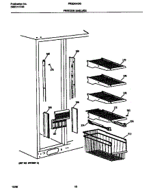 06 - Frzr Shelves parts for Frigidaire Refrigerator FRS24AGGW1 from AppliancePartsPros.com