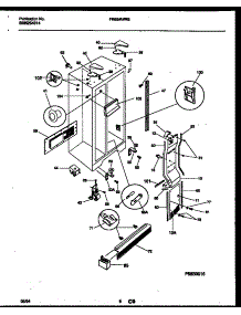04 - Cabinet Parts parts for Frigidaire Refrigerator FRS24WRBW0 from AppliancePartsPros.com