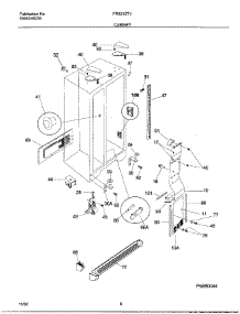 06 - Cabinet parts for Frigidaire Refrigerator FRS23ZTJQ1 from AppliancePartsPros.com