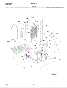 12 - System parts for Frigidaire Refrigerator FRS23ZTJQ1 from AppliancePartsPros.com