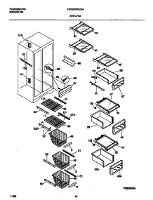 05 - Shelves parts for Frigidaire Refrigerator FRS24WSCB4 from AppliancePartsPros.com