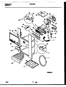 08 - Ice Door, Dispenser And Water Tanks parts for Frigidaire Refrigerator FRS24WRBW0 from AppliancePartsPros.com
