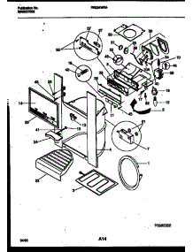 08 - Ice Door, Dispenser And Water Tanks parts for Frigidaire Refrigerator FRS24WRAW1 from AppliancePartsPros.com