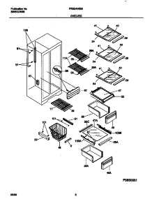 05 - Shelves parts for Frigidaire Refrigerator FRS24WSGW3 from AppliancePartsPros.com