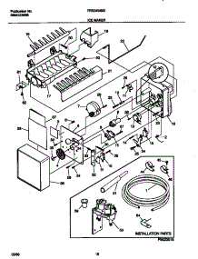 10 - Ice Maker parts for Frigidaire Refrigerator FRS24WSGW3 from AppliancePartsPros.com