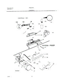 11 - Controls parts for Frigidaire Refrigerator FRS24ZRHB5 from AppliancePartsPros.com