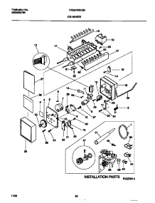 10 - Ice Maker parts for Frigidaire Refrigerator FRS24WSCB4 from AppliancePartsPros.com