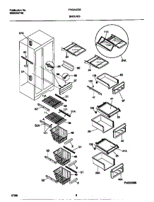 05 - Shelves parts for Frigidaire Refrigerator FRS24ZGEB0 from AppliancePartsPros.com