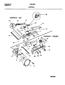 06 - Controls parts for Frigidaire Refrigerator FRS24WSCB0 from AppliancePartsPros.com