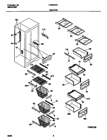 05 - Shelves parts for Frigidaire Refrigerator FRS24ZGHB0 from AppliancePartsPros.com