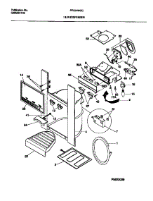 08 - Ice And Water Dispenser parts for Frigidaire Refrigerator FRS24WSCB0 from AppliancePartsPros.com