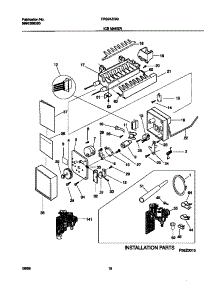 10 - Ice Maker parts for Frigidaire Refrigerator FRS24ZGGW0 from AppliancePartsPros.com