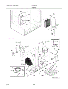 13 - System parts for Frigidaire Refrigerator FRS266ZDSB2 from AppliancePartsPros.com