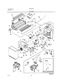 19 - Ice Maker parts for Frigidaire Refrigerator FRS24ZRHB5 from AppliancePartsPros.com